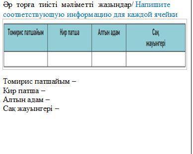 по казахскому Задание в картинке