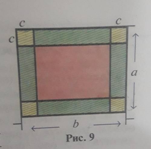 Покажите с фигур верность равенства2bc + 2c(a–2c) = 2ac + (b–c) ​