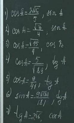 Найдите синус,косинус и тангенс(с решением)9 класс