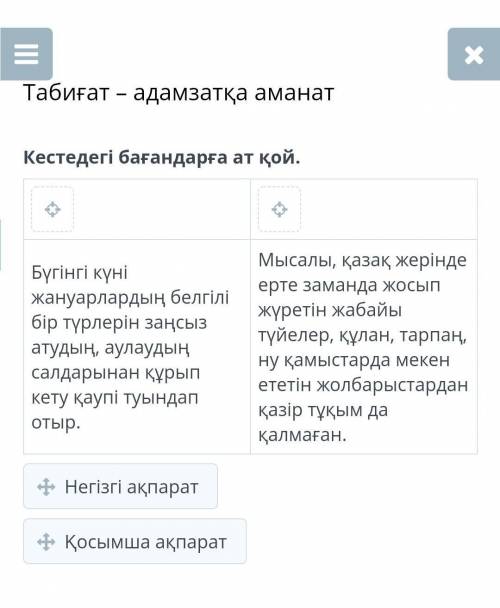 Кестедегі бағандарға ат қой. Бүгінгі күні жануарлардың белгілі бір түрлерін заңсыз атудың, аулаудың