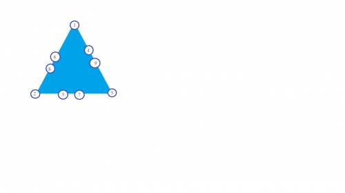 Проверка математических Разместите в кругах цифры от 1 до 9 так, чтобы на каждой стороне треугольник