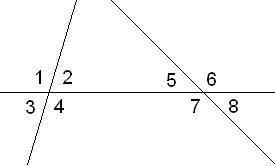 Известно, что ∢1=129°,∢8=73°. Вычисли все углы. ∢1= °;∢2= °;∢3= °;∢4= °;∢5= °;∢6= °;∢7= °;∢8= °.