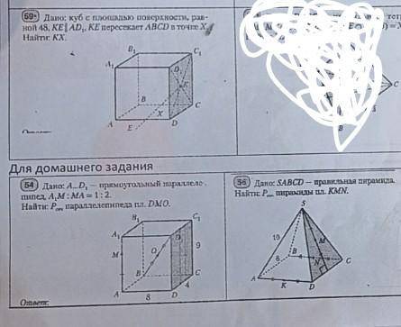 Решите задачи под номеро54, 56,59​