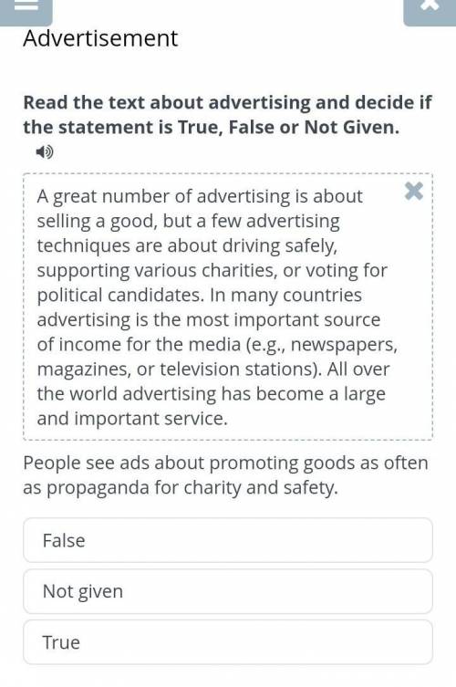 People see ads about promoting goods as often as propaganda for charity and safety.FalseNot givenTru