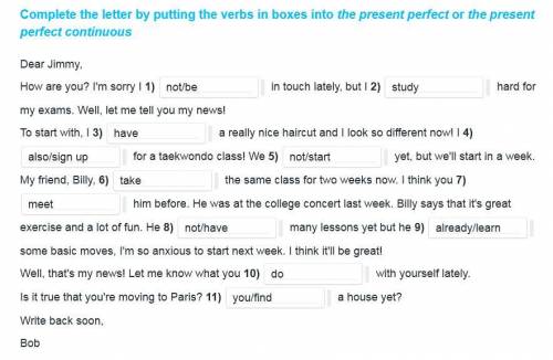 present perfect or the present perfect continuous