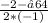 \frac{-2-√64}{2*(-1)}