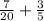 \frac{7}{20} + \frac{3}{5}