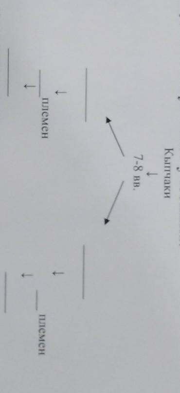 История Казахстана Задание. Заполни схему.