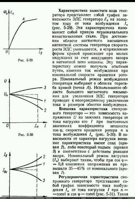 Зависимость каких величин представляет характеристику холостого хода генератора?​