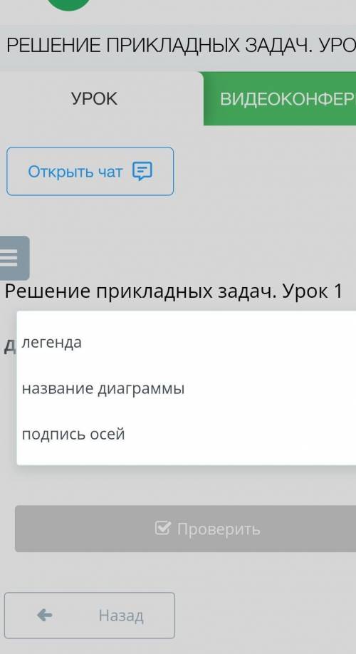 Диаграмма содержит элементы такие, как:  – элемент, отвечающий за обозначение рядов данных; – элемен