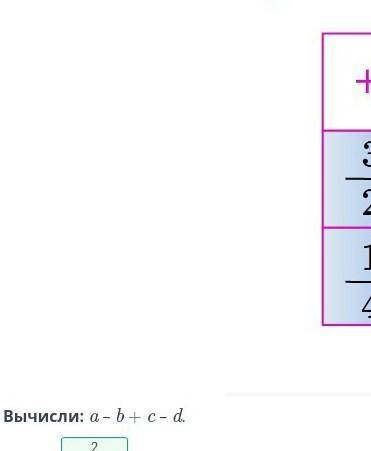 Вычисли: a-b+c-d (с рещением)​