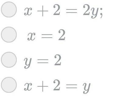 На рисунке изображён график уравнения - 2y - 4 = 0. Построй на этомчертеже какую-либо прямую, паралл