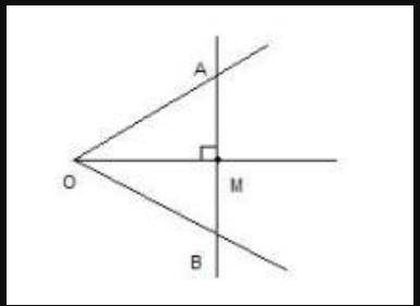 1. Через точку А, принадлежащую биссектрисе угла с вершиной в точке О, провели прямую,перпендикулярн