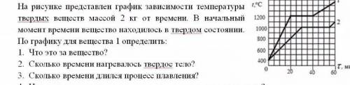 Здравствуйте с заданиями по физике! Нужно смотреть на графике по первой линии,которая верхняя и отве