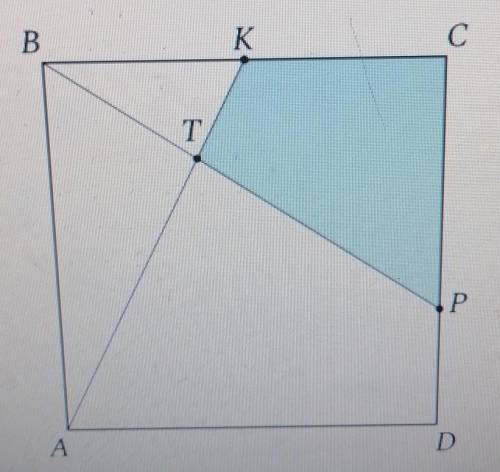 В прямоугольнике ABCD точка — середина BC, DP PC — 1 : 2. Оказалось, что АТ : ТК = 3:1. Площадь ABCD