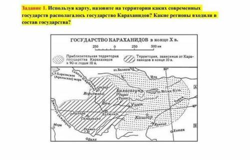 Используя карту, назовите на территории каких современных государств располагалось государство Карах