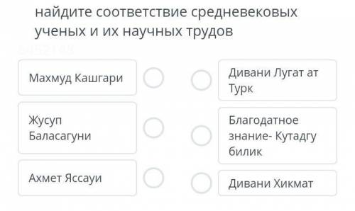 Найдите соответствие средневековых учёных и их научных трудов ​