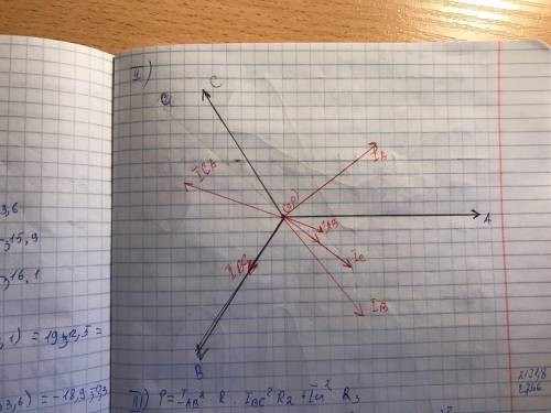 Для того чтобы построить вектора линейных токов надо на ВД соединить концы фазных токов