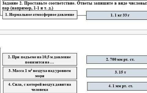 Проставьте соответствие. ответы запишите в виде числовыхпар (например, 1-1 и т. д.)​