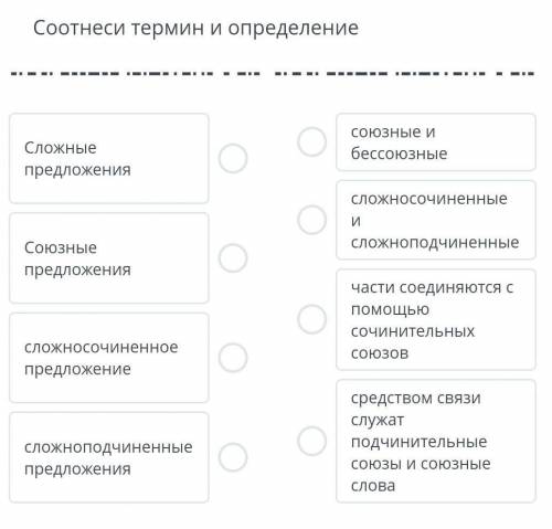 Соотнеси термин и определение ​