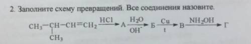 с химией Нужна цепочка реакций и названия продуетов