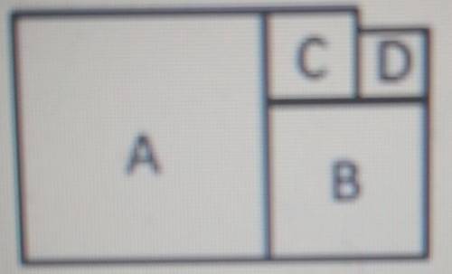 фигуры A, B, C, D квадраты Периметр квадрата D равен 8см а Периметр квадрата C равен 12 см чему равн