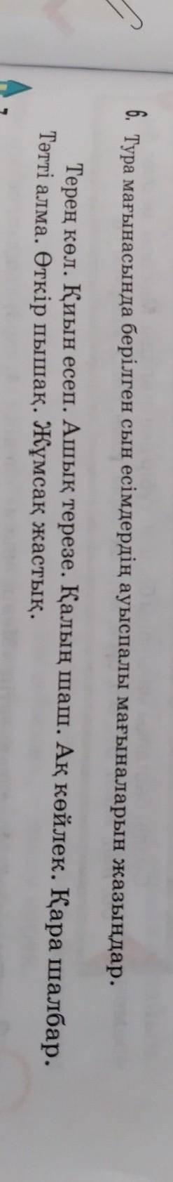 51 бет 6 жаттығу 5 сынып қазақ тілі​