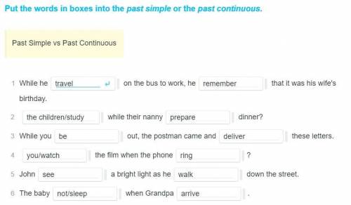 Past simple vs past continuos