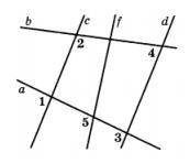 Дано: ∠2 = ∠4 = 90 °; ∠1 = 97 °. Найдите угол 3.