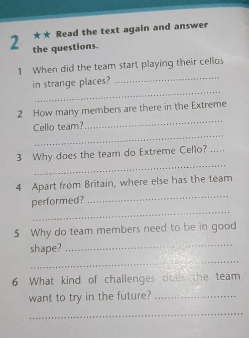 ** Read the text again and answer the questions. (work bookm)​