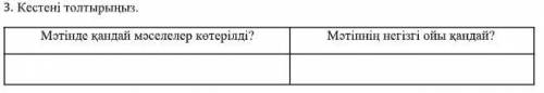 ''кестени толтырыныз матинде маселелер котерилди?''(на казахском) даю -