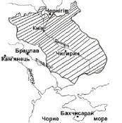 ЗНО С На карті позначено територію Гетьманщини відповідно до умов…