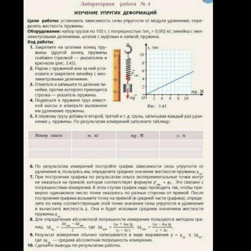 Лабораторная работа 4 7 класс физика ДОБРЫЕ ЛЮДИ