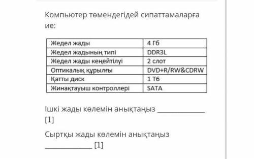 Информатика 1 тоқсан ТжБ Я НЕ ПОНИМАЮ