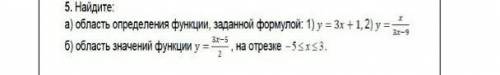 Область определения функции заданной формулой ​