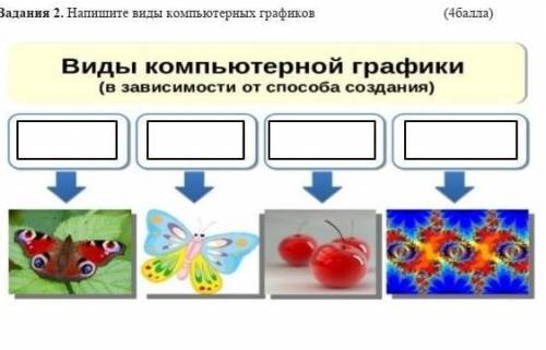 Напишите виды компьютерных графиков ​