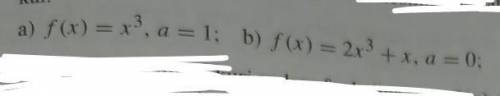 396Напишите уравнение касательной к графику функции y=f(x), проходящую через точки графика, где х=а