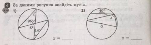 За даним рисунком знайдіть кут х.​