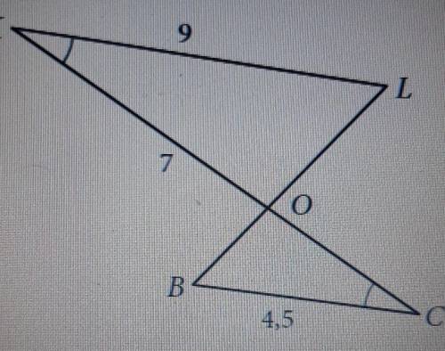 Как найти сторону BO?BCO ~ KOL BC || KLНадо найти BO(с решением