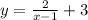 y=\frac{2}{x-1}+3