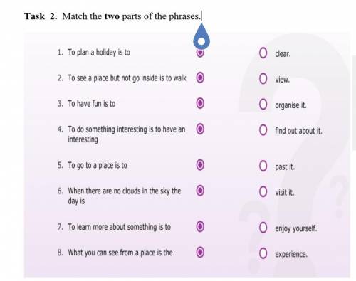 Match the two parts of the phrases.