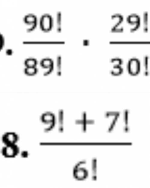 1. 6! * 7201202407802. 5! · 6 * 8002407201203. 9!-8! * 3139003167503225603201204. 3!+2!+1! * 986105.