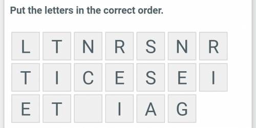 Составьте СЛОВО из букв. Put the letters in the correct order.