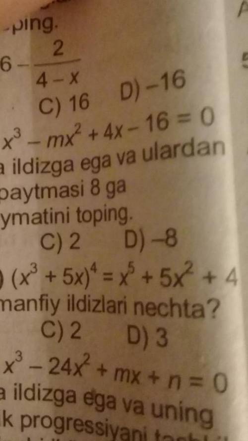 (x^3+5x)^4=x^5+5x^2+4 Найти: сколько корней у ур-ние покажите полное решение как вы решили Ур-ние ^-