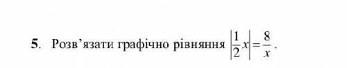 5. Розв'язати графічно рівняння ​