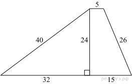 Найдите площадь трапеции, изображённой на рисунке.
