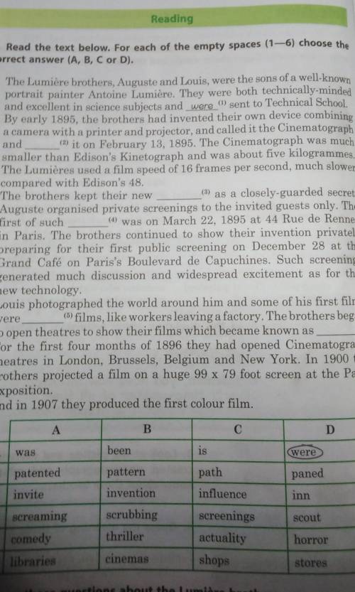 5. Read the text below. For each of the empty spaces (146) choose the correct answer (A, B, C or D).