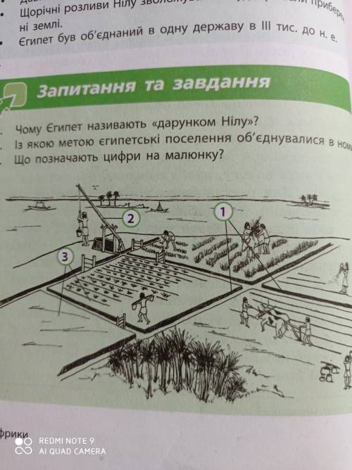 Що позначають цифри на малюнку параграф 18, історія 6 клас