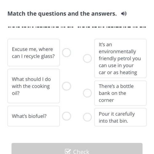 Math the questions and the answers