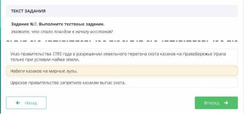 Укажи что стало поводом к началу восстания